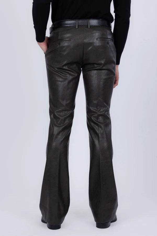 Barabas | 2pc Faux Leather Tuxedo | 5SU41