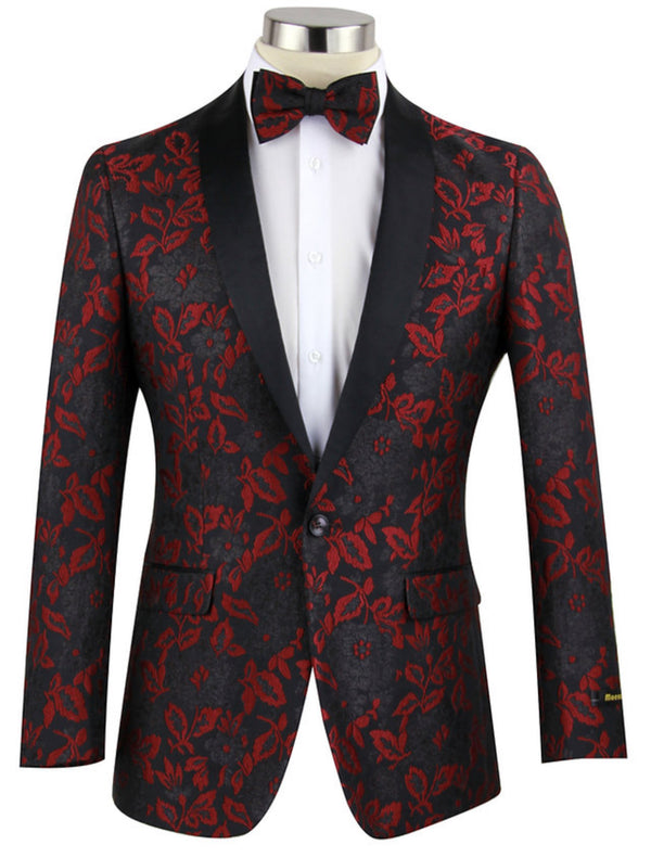 Maenza | Design Jacket w/ Matching BowTie (Slim Fit) | J-2102S