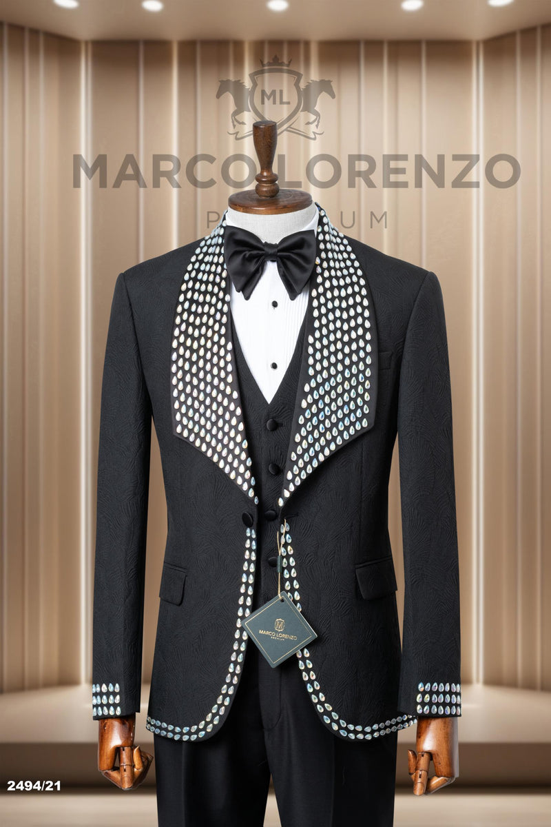 Marco Lorenzo | Collar Studded Tuxedo | ML183