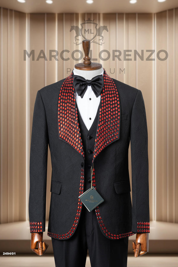 Marco Lorenzo | Collar Studded Tuxedo | ML183