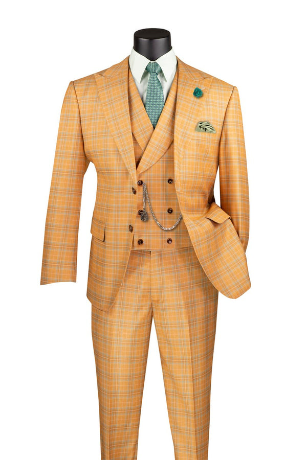 Vinci | 3pc Plaid Suit | MV2W-3