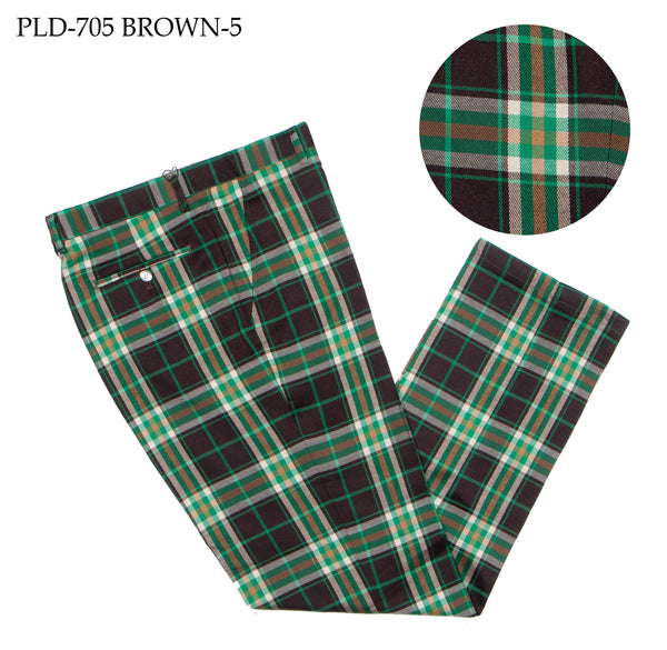 Plaid Slacks | (Brown-5)