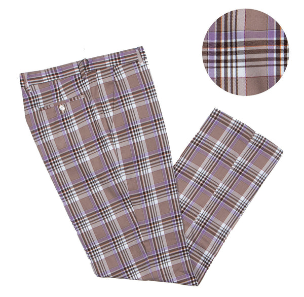 Plaid Slacks | (Tan-4)